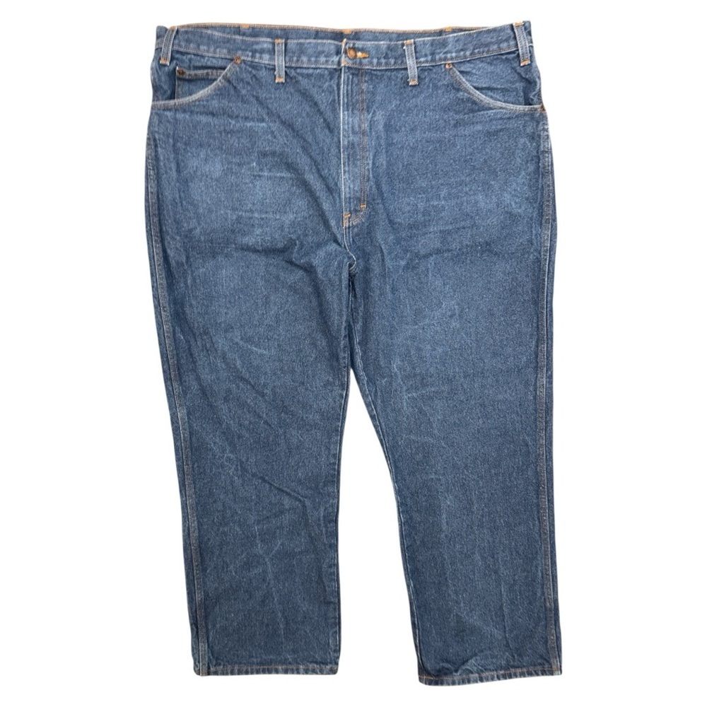Dickies Men's Blue Jeans Work Regular Fit Straight Leg Denim Casual Size 44x30